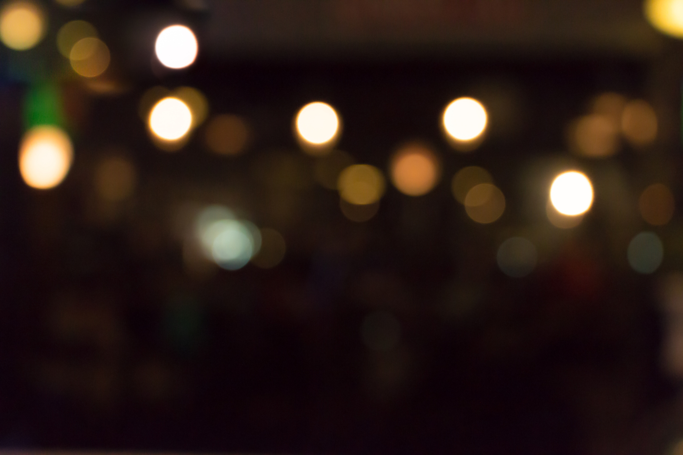 Bokeh from lighting in the Pub bar