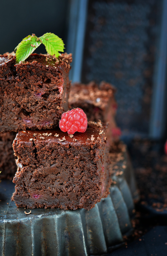 Chocolate and raspberry brawny